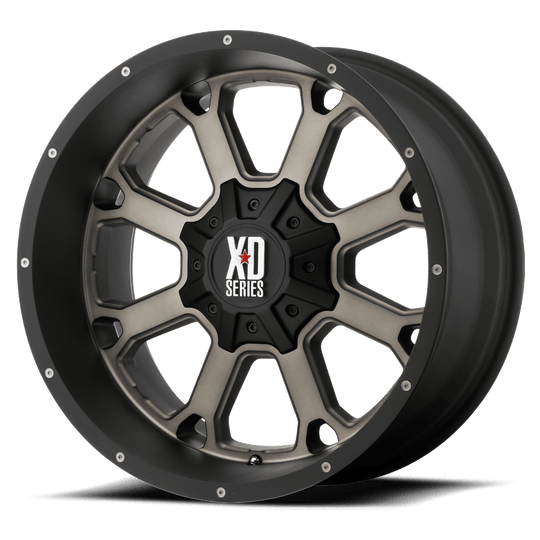 XD82529000730 - XD825 Buck 20X9 BLANK  30mm Matte Black Dark Tint - XD Wheels Canada