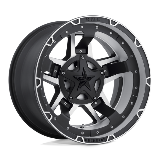XD82729087518 - XD827 Rockstar 20X9 8X170  18mm Matte Black Machined - XD Wheels Canada