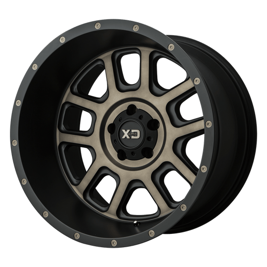 XD82822450976N - XD828 Delta 22X14 5X127 -76 mm Matte Black W/ Dark Tint Clear - XD Wheels Canada