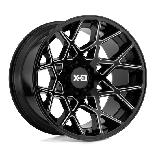 XD83121068324N - XD831 Chopstix 20X10 6X139.7 -24 mm Gloss Black Milled - XD Wheels Canada