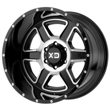 Charger l'image dans la galerie, XD83221268544N - XD832 Fusion 20X12 6X139.7 -44 mm Gloss Black Machined - XD Wheels Canada