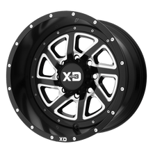 Load image into Gallery viewer, XD83379050918 - XD833 Recoil 17X9 5X127  18mm Satin Black Milled With Reversible Ring - XD Wheels Canada