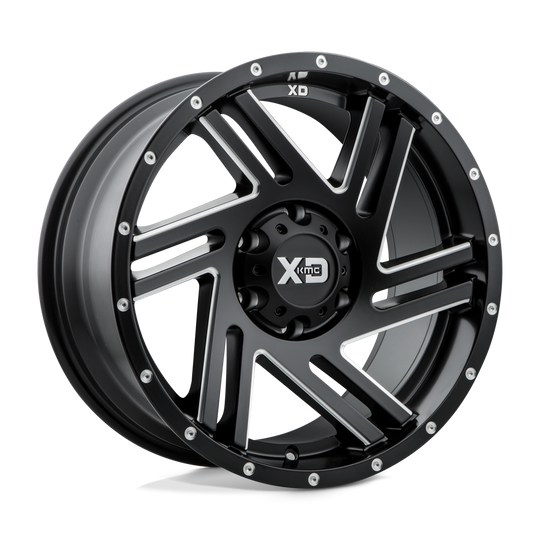 XD83589050918 - XD835 Swipe 18X9 5X127  18mm Satin Black Milled - XD Wheels Canada