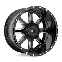 Load image into Gallery viewer, XD83829000318 - XD838 Mammoth 20X9 BLANK  18mm Gloss Black Milled - XD Wheels Canada
