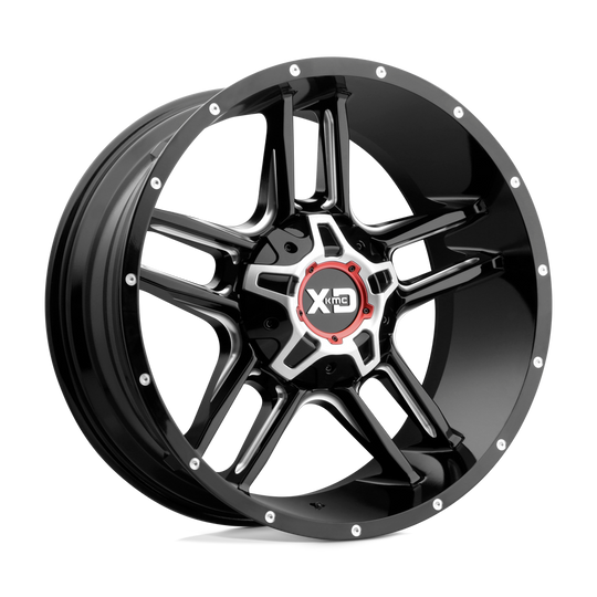 XD83929088318 - XD839 Clamp 20X9 8X180  18mm Gloss Black Milled - XD Wheels Canada