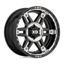 Load image into Gallery viewer, XD84078063318 - XD840 Spy 17X8 6X135  18mm Gloss Black Machined - XD Wheels Canada