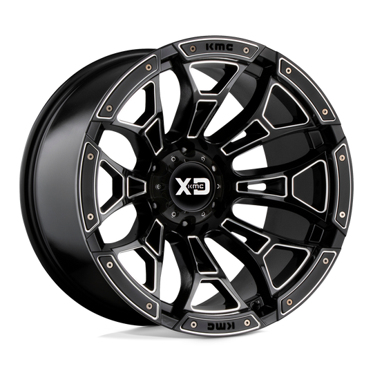 XD84181050318N - XD841 Boneyard 18X10 5X127 -18 mm Gloss Black Milled - XD Wheels Canada