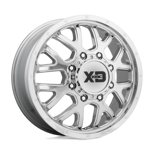 XD843765892111 - XD843 Grenade Dually 17X6.5 8X210  111mm Chrome - Front - XD Wheels Canada