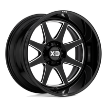 Charger l'image dans la galerie, XD84422263344N - XD844 Pike 22X12 6X135 -44 mm Gloss Black Milled - XD Wheels Canada