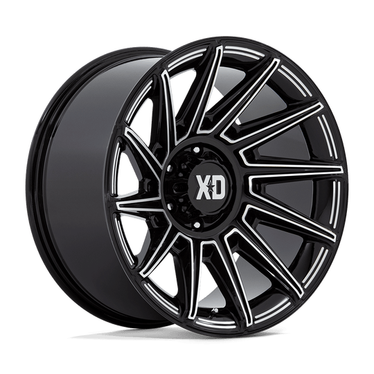 XD867BE20106318N - XD867 Specter 20X10 6X135 -18 mm Gloss Black Milled - XD Wheels Canada