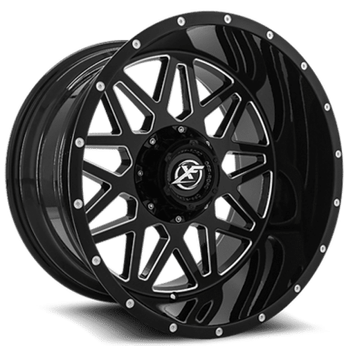 XF-21120905127139712GBML - XF Off-Road XF-211 20X9 5X127 / 5X139.7 12mm Gloss Black Milled - XF Off-Road Wheels Canada