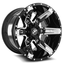 Charger l'image dans la galerie, XF-214201051271397-12GBCIS - XF Off-Road XF-214 20X10 5X139.7 / 5X127 -12mm Black &amp; Chrome - XF Off-Road Wheels Canada