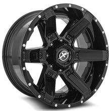 Charger l'image dans la galerie, XF-214201251271397-44GBBIS - XF Off-Road XF-214 20X12 5X127 / 5X139.7 -44mm Gloss Black &amp; Gloss Black Inserts - XF Off-Road Wheels Canada