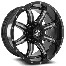 Charger l'image dans la galerie, XF-21520905127139712GBML - XF Off-Road XF-215 20X9 5X139.7 / 5X127 12mm Gloss Black Milled - XF Off-Road Wheels Canada
