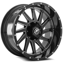 Charger l'image dans la galerie, XF-21620906135139712GBML - XF Off-Road XF-216 20X9 6X135 / 6X139.7 12mm Gloss Black Milled - XF Off-Road Wheels Canada