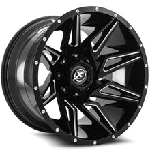 Load image into Gallery viewer, XF-21820105X6XBL-12GBML - XF Off-Road XF-218 20X10 Blank 5X/6X -12mm Gloss Black &amp; Milled - XF Off-Road Wheels Canada