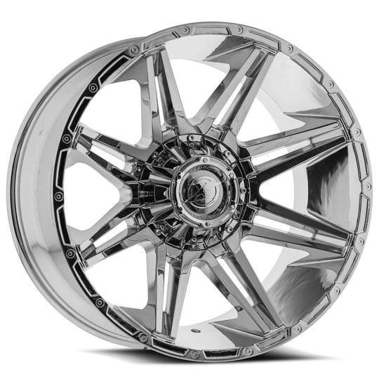 XF-220221281651180-44C - XF Off-Road XF-220 22X12 8X165.1 / 8X180 -44mm Chrome - XF Off-Road Wheels Canada