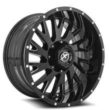 Load image into Gallery viewer, XF-221201251271397-44GBML - XF Off-Road XF-221 20X12 5X127 / 5X139.7 -44mm Gloss Black &amp; Milled - XF Off-Road Wheels Canada