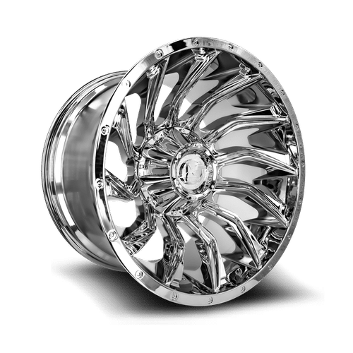 XF-224201281701651-44C - XF Off-Road XF 224 CHROME 20X12 8X170 / 8X165.1 -44mm Chrome - XF Off-Road Wheels Canada