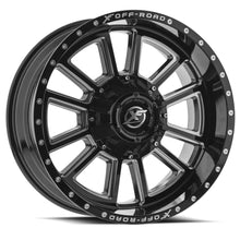 Load image into Gallery viewer, XF-225181061351397-12GBML - XF Off-Road XF-225 18X10 6X139.7 / 6X135 -12mm Black &amp; Milled - XF Off-Road Wheels Canada