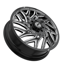 Load image into Gallery viewer, 229F248258110GBML - XF Offroad XF-229 Dually 24X8.25 8X165.1 ET 110MM Gloss Black Milled - XF Offroad Wheels Canada
