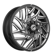 Load image into Gallery viewer, 229F208258110GBML - XF Offroad XF-229 Dually 20X8.25 8X165.1 ET 110MM Gloss Black Milled - XF Offroad Wheels Canada