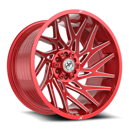 XF-229221251271397-44ARM - XF Off-Road XF-229 22X12 5X139.7 / 5X127 -44mm Anodized Red & Milled - XF Off-Road Wheels Canada