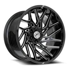 Charger l'image dans la galerie, XF-229221251271397-44GBM - XF Off-Road XF-229 22X12 5X127 / 5X139.7 -44mm Gloss Black &amp; Milled - XF Off-Road Wheels Canada