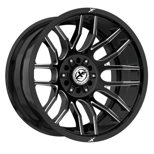 XF-232201061351397-12GBMLR - XF Off-Road XF-232 20X10 6X139.7 / 6X135 -12mm Gloss Black Milled Red - XF Off-Road Wheels Canada
