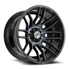 Load image into Gallery viewer, XF-2322614BLANK-76GBMTITDDT - XF Off-Road XF-232 26X14 Blank -76mm Gloss Black &amp; Machined Titanium Double Dark Tint - XF Off-Road Wheels Canada