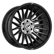 Load image into Gallery viewer, XF-234221281651170-44GBML - XF Off-Road XF-234 22X12 8X165.1 / 8X170 -44mm Gloss Black Milled - XF Off-Road Wheels Canada