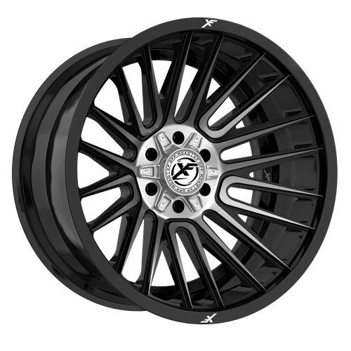 XF-234201061351397-12GBBRDDT - XF Off-Road XF-234 20X10 6X135 / 6X139.7 -12mm Black Brushed Dark Tint - XF Off-Road Wheels Canada