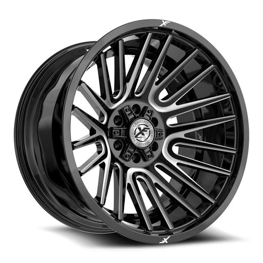 XF-2342612BLANK-44GBML - XF Off-Road XF-234 26X12 Blank -44mm Gloss Black & Milled - XF Off-Road Wheels Canada