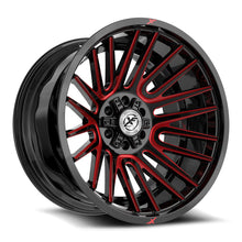 Load image into Gallery viewer, XF-2342612BLANK-44GBMRED - XF Off-Road XF-234 26X12 Blank -44mm Gloss Black &amp; Red Machined - XF Off-Road Wheels Canada