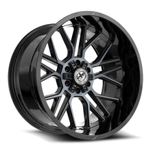 Charger l'image dans la galerie, XF-235201051271397-24BMTDT - XF Off-Road XF-235 20X10 5X127 / 5X139.7 -24mm Gloss Black &amp; Machined Titanium Double Dark Tint - XF Off-Road Wheels Canada