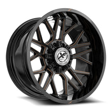 Charger l'image dans la galerie, XF-23520108XBLANK-12GBMLBR - XF Off-Road XF-235 20X10 Blank 8X -12mm Gloss Black &amp; Bronze Milled - XF Off-Road Wheels Canada