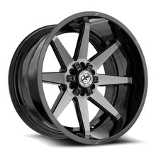 Load image into Gallery viewer, XF-236201051271397-12GBUDT - XF Off-Road XF-236 20X10 5X127 / 5X139.7 -12mm Gloss Black &amp; Brushed Double Dark Tint - XF Off-Road Wheels Canada