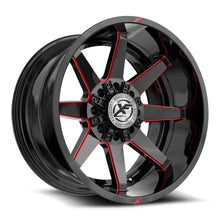 Load image into Gallery viewer, XF-23622128170180-44GBMLR - XF Off-Road XF-236 22X12 8X180 / 8X170 -44mm Black &amp; Red - XF Off-Road Wheels Canada