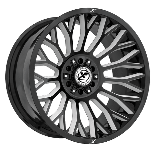 XF-237221051271397-18GBRW - XF Off-Road XF-237 22X10 5X127 / 5X139.7 -18mm Gloss Black Milled Red - XF Off-Road Wheels Canada