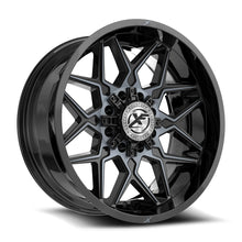 Load image into Gallery viewer, XF-238221281651180-44GBMTITDDT - XF Off-Road XF-238 22X12 8X180 / 8X165.1 -44mm Black &amp; Titanium - XF Off-Road Wheels Canada
