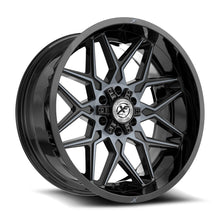 Charger l'image dans la galerie, XF-238241251271397-44GBMTITDDT - XF Off-Road XF-238 24X12 5X139.7 / 5X127 -44mm Black &amp; Titanium - XF Off-Road Wheels Canada
