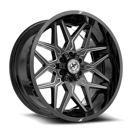 XF-238241451271397-76GBML - XF Off-Road XF-238 24X14 5X139.7 / 5X127 -76mm Black & Milled - XF Off-Road Wheels Canada