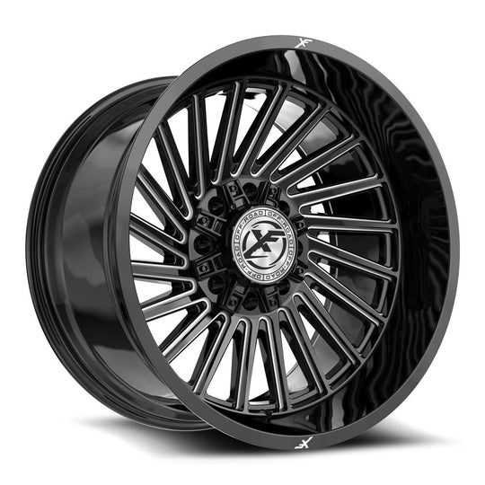 XF-239241281651180-44GBM - XF Off-Road XF-239 24X12 8X180 / 8X165.1 -44mm Black & Milled - XF Off-Road Wheels Canada