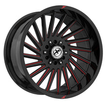 Charger l'image dans la galerie, XF-239241461351397-76GBMLR - XF Off-Road XF-239 24X14 6X135 / 6X139.7 -76mm Black &amp; Red - XF Off-Road Wheels Canada