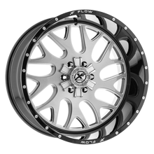 Load image into Gallery viewer, XFX-301241461351397-76GBBRMW - XFX Flow XFX-301 24X14 6X139.7 / 6X135 -76mm Silver &amp; Black - XFX Flow Wheels Canada
