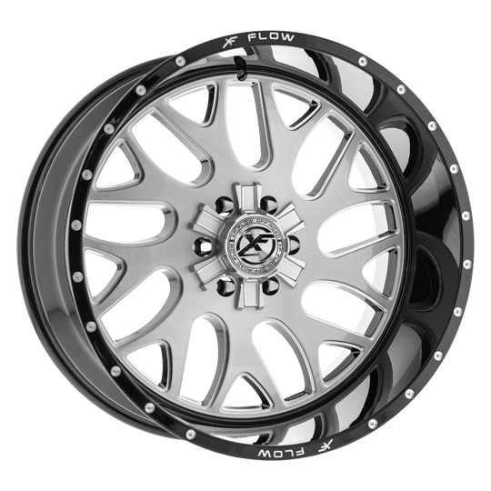 XFX-301241461351397-76GBBRMW - XFX Flow XFX-301 24X14 6X139.7 / 6X135 -76mm Silver & Black - XFX Flow Wheels Canada