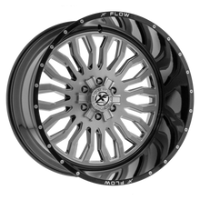 Load image into Gallery viewer, XFX-305241451271397-76GBBRMW - XFX Flow XFX-305 24X14 5X139.7 / 5X127 -76mm Brushed &amp; Milled With Black Lip - XFX Flow Wheels Canada