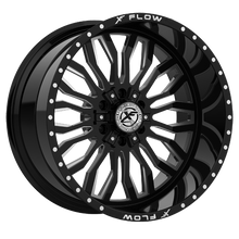 Charger l'image dans la galerie, XFX-305241461351397-76BMW - XFX Flow XFX-305 24X14 6X135 / 6X139.7 -76mm Black &amp; Milled - XFX Flow Wheels Canada