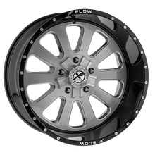 Load image into Gallery viewer, XFX-N-302241251271397-44GBBRMW - XFX Flow XFX-302 24X12 5X127 / 5X139.7 -44mm Silver &amp; Black - XFX Flow Wheels Canada