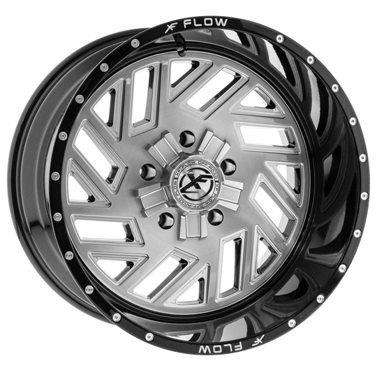 XFX-N-304221251271397-44GBBRMW - XFX Flow XFX-304 22X12 5X139.7 / 5X127 -44mm Silver & Black - XFX Flow Wheels Canada
